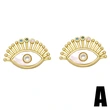 Clearance European and American devil eye zircon earrings for women wholesale erz44