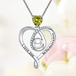  European and American love lettering design necklace for women imitation pearl micro-inlaid zircon jewelry elegant temperament heart shape