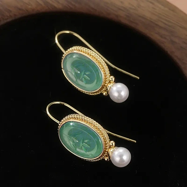 Classical style imitation pearl earrings, fresh and elegant, new Chinese style earrings, factory direct sales and wholesale