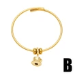European and American cross-fashion simple water cup bracelet niche design copper plated 18k gold pendant telescopic bracelet brm05