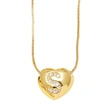 AS jewelry new style inlaid zircon love 26 letters pendant necklace clavicle chain nkb281necklace