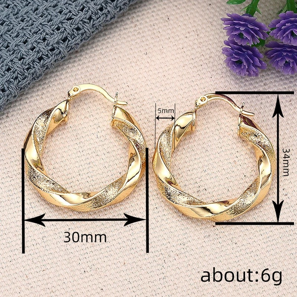 Pinxixi's hot-selling earrings for women, double-sided electroplated design, trendy and cool girl accessories