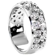 Best-selling new exquisite hollow micro-inlaid zircon ring unisex temperament ring