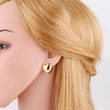 Fashion heart earrings for women niche design oval gold-plated earrings wholesale erv20