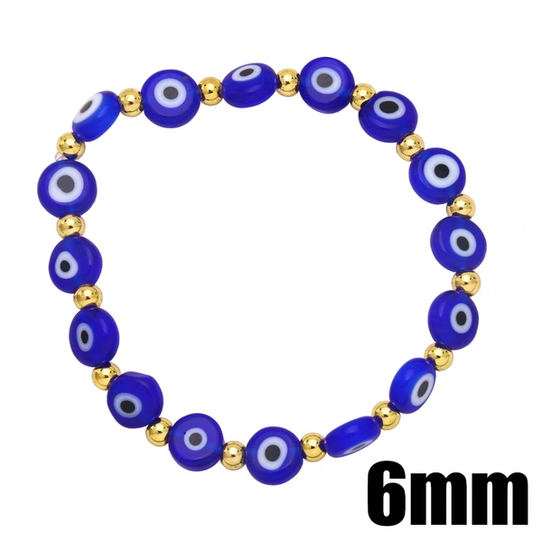 European and American retro Turkish devil eye bracelet 6mm color eye bracelet lucky bracelet brg95