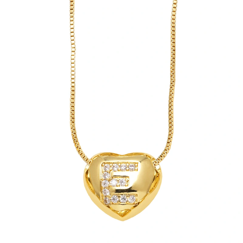 AS jewelry new style inlaid zircon love 26 letters pendant necklace clavicle chain nkb281necklace