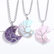 Hot selling crystal agate moon wrapped around the tree of life pendant necklace handmade fortune tree necklace nkb616