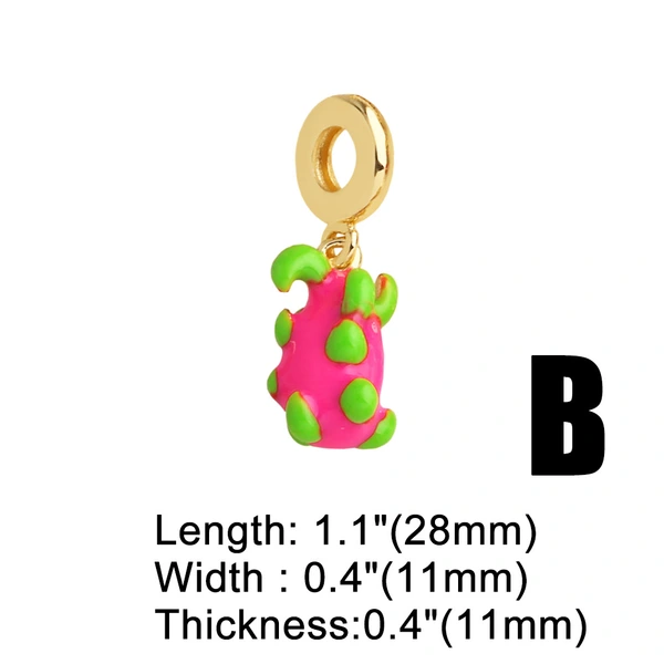 AS jewelry hot selling oil drop fruit strawberry Paris Eiffel Tower pendant bracelet hand jewelry brn19