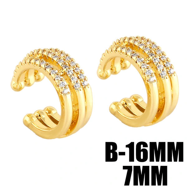 Hot selling high-end temperament ear bone clip European and American cool style ear clip female non-pierced earrings wholesale era169