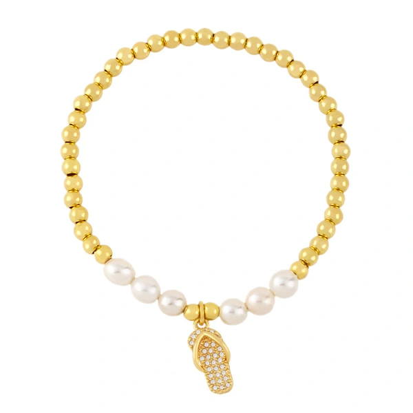 Clearance European and American Bohemian Bracelet Creative Colorful Oil Drop Hot Air Balloon Temperament Pearl Bracelet Bracelet brd83