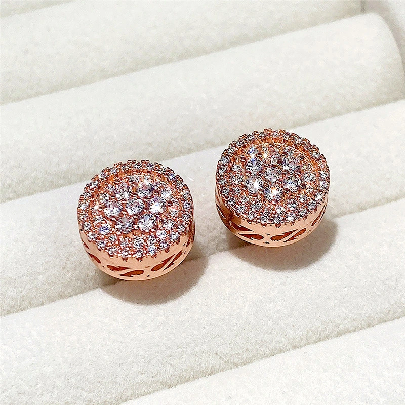 Hot-selling earrings for women, floral zircon earrings, all-match earrings