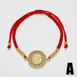 AS jewelry European and American Virgin Mary bracelet red hand-woven adjustable bracelet brk89 bracelet