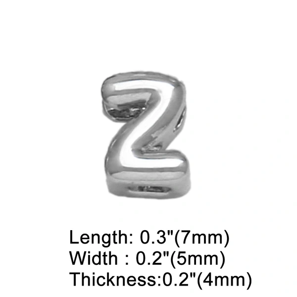 AS jewelry European and American all-match DIY with 26 English letters pendant necklace white K clavicle chain nkb300