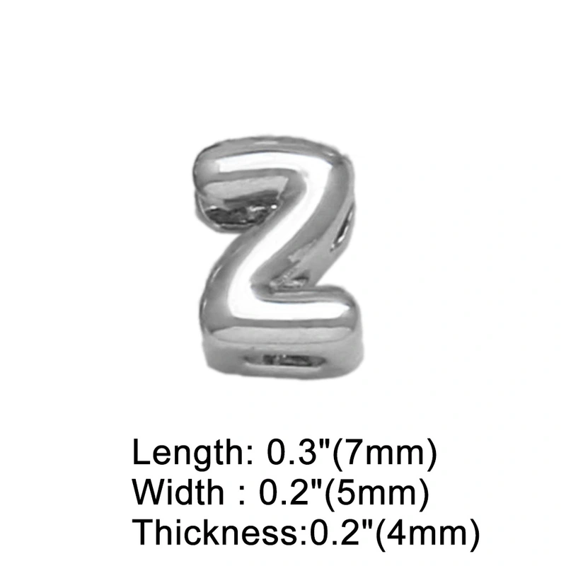 AS jewelry European and American all-match DIY with 26 English letters pendant necklace white K clavicle chain nkb300