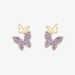 Korean cute small butterfly earrings, simple and elegant small earrings, the same style as the Internet celebrity fairy earrings