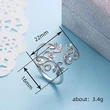  European and American new metal ring fashion flower vine leaf ring opening adjustable ring for women
