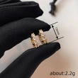 Live hot selling exquisite fashion earrings for women inlaid with zircon sparkling jewelry chic style hot style