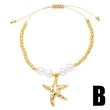 AS jewelry Europe and the United States hot selling pearl bracelet female gold-plated zircon starfish moon pendant bracelet brf67