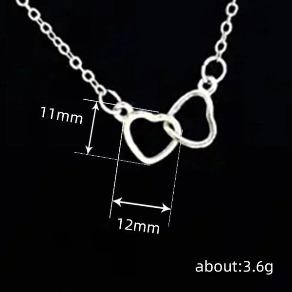  Korean hot selling European and American simple street style versatile necklace hollow heart pendant
