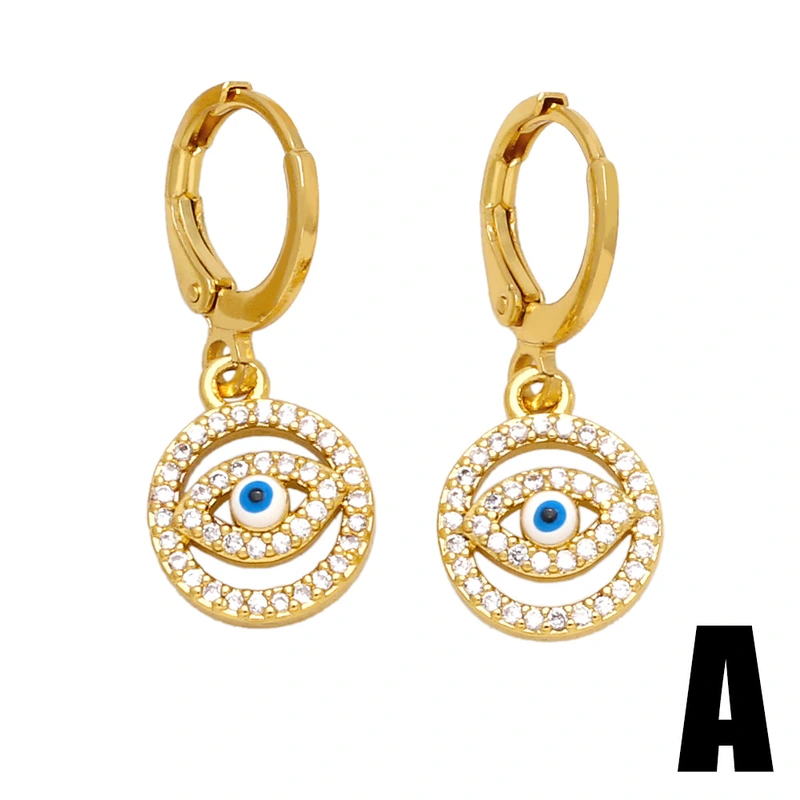 European and American creative personality devil eye earrings female niche retro Fatima hand earrings ert62