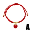 AS jewelry hot selling gold-plated 18k oil drop fruit apple banana red rope bracelet brd68 bracelet
