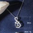 Japanese and Korean style new simple and versatile niche celebrity 8-shaped necklace infinite shape staggered clavicle necklace female