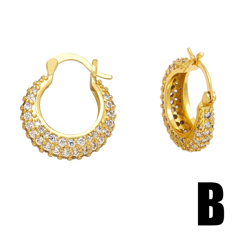 Hot selling C-shaped earrings, niche design, high-end full diamond pearl earrings wholesale erw30