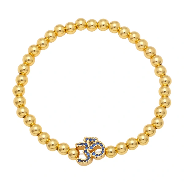 Clearance European and American style fashion bracelets Internet celebrity design zircon bracelets women's handmade beaded elastic bracelets brg88