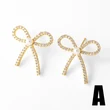 AS jewelry bow drop earrings female copper plated real gold inlaid zircon earrings era341