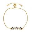 Clearance evil eye bracelet women's fashion simple oil drop pentagram eye adjustable bracelet brb02