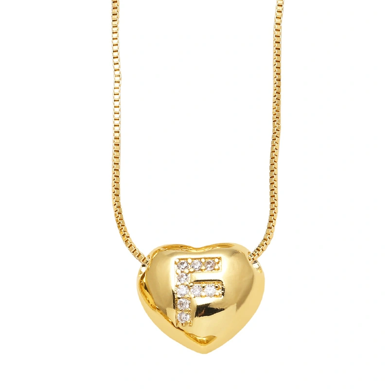 AS jewelry new style inlaid zircon love 26 letters pendant necklace clavicle chain nkb281necklace
