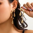 Live creative exaggerated personality earrings female punk niche Internet celebrity style accessories punk hot selling