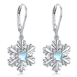 Hot selling snowflake earrings for women in Europe and America, fashionable design, sweet style for ladies, Christmas holiday jewelry