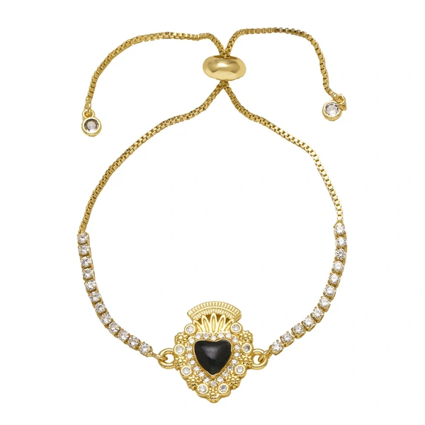 AS jewelry new color love heart pendant adjustable bracelet hand jewelry brg85 bracelet