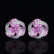 European and American hot-selling fashion mix and match colorful zircon earrings for women, daily versatile earrings
