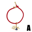 AS jewelry red bracelet gold-plated oil drop earth camera travel bracelet bre02