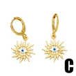 Hot selling devil eye earrings female niche personality European and American retro sun and moon earrings earrings ert45