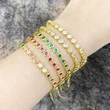 European and American style fashion bracelet Internet celebrity temperament simple color zircon bracelet niche cold style accessories brj93