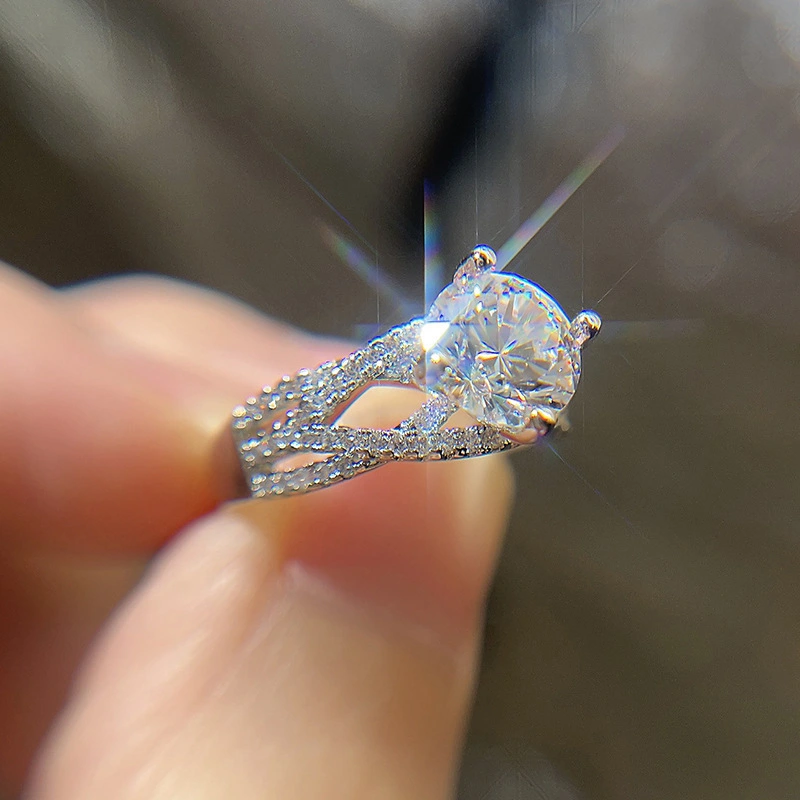 European and American fashion new ring hot style wedding proposal ring wedding scene props ring