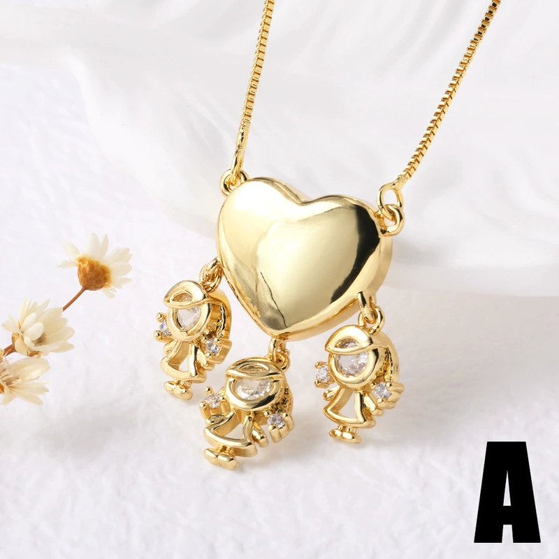 AS jewelry hot selling love boy and girl pendant necklace clavicle chain nkb143necklace