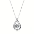  Live streaming hit teardrop-shaped necklace, high-end hollow design, geometric pendant, versatile and smart money accessories