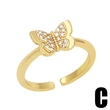 Clearance European and American jewelry INS bear love ring cute diamond butterfly girl ring rip33