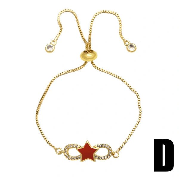 AS jewelry hot selling Trojan horse pendant bracelet micro inlaid colored zircon watermelon bracelet hand jewelry brc25