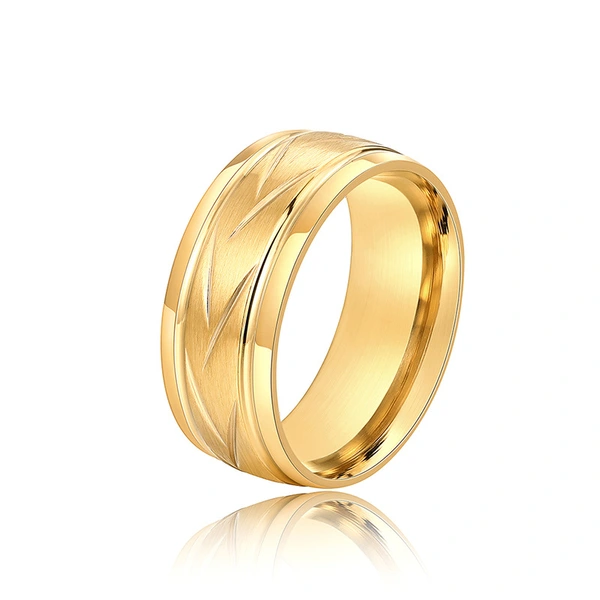  Cool and versatile simple ring with stylish texture and minimalist design, suitable for daily wear. Factory direct sales