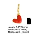 AS jewelry Europe and the United States hot selling copper plated real gold love heart shaped pendant bracelet hand jewelry brn30 bracelet