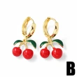 AS jewelry Europe and the United States hot selling red fruit cherry strawberry earrings earrings female erq68