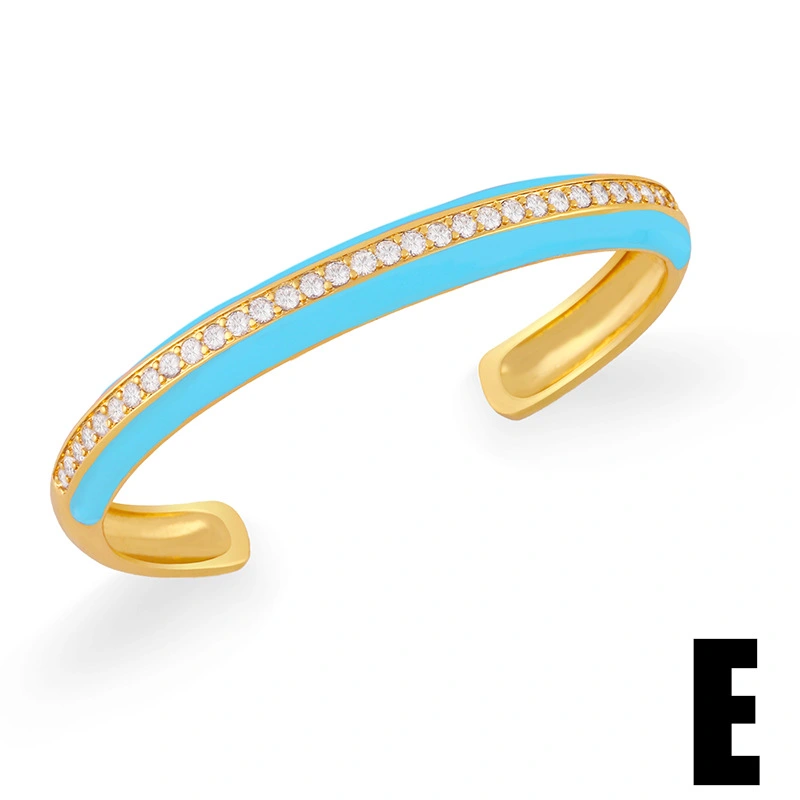 Hot selling jewelry niche design personality Bohemian color drop zircon bracelet bracelet female brd93