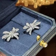 Korean style gentle new earrings for women with bow symmetrical boutique earrings for ladies and princesses