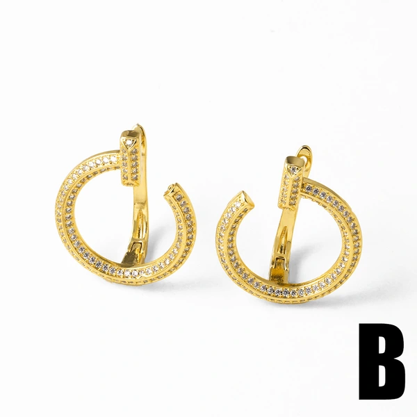 AS jewelry new pearl flower full zircon earrings earrings earrings err76 earrings