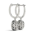 Hot selling women's earrings with full zircon inlay, elegant European and American trendy earrings, light luxury jewelry